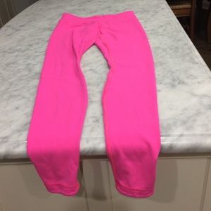Lululemon pink wunder under full leggings sz 6